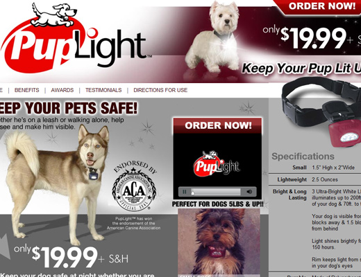 pup light Puplight Dog Collar