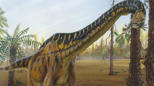 Brachiosaurus putting its neck to use