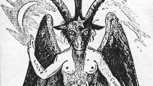 An old satanic drawing depecting a 'goat'