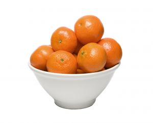 A bowl full of mandarins