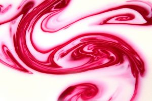 A psychedelic raspberry swirl