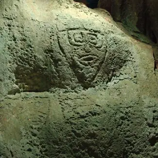 east timor cave mask John Brush Ancient Rock Art found in Australia